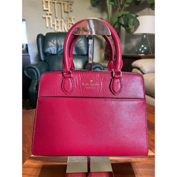 Kate Spade New York Madison Red Satchel Crossbody Small NWOT - Picture 1 of 11